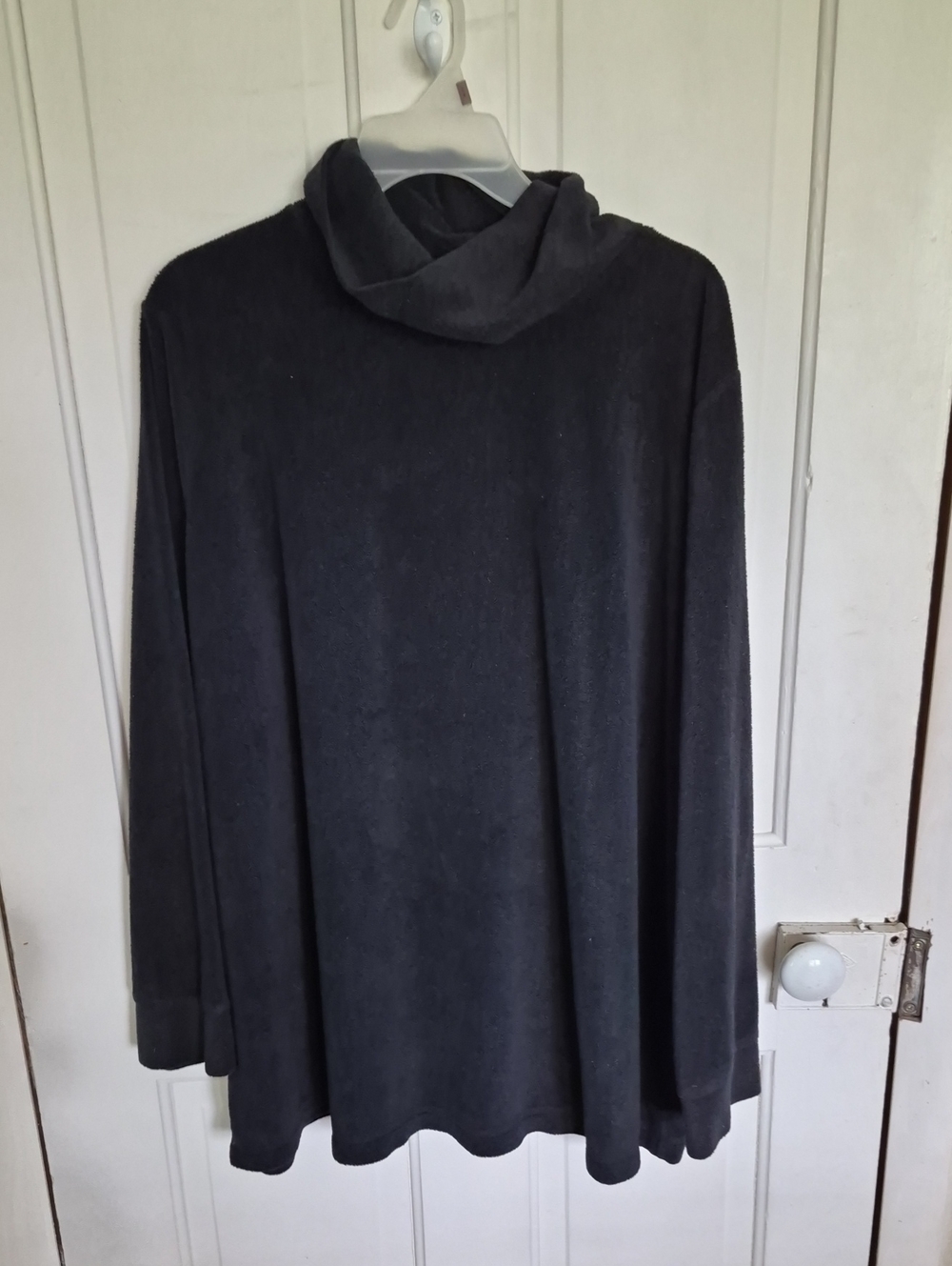 Woman Within Charcoal Gray Cowl Neck Tunic